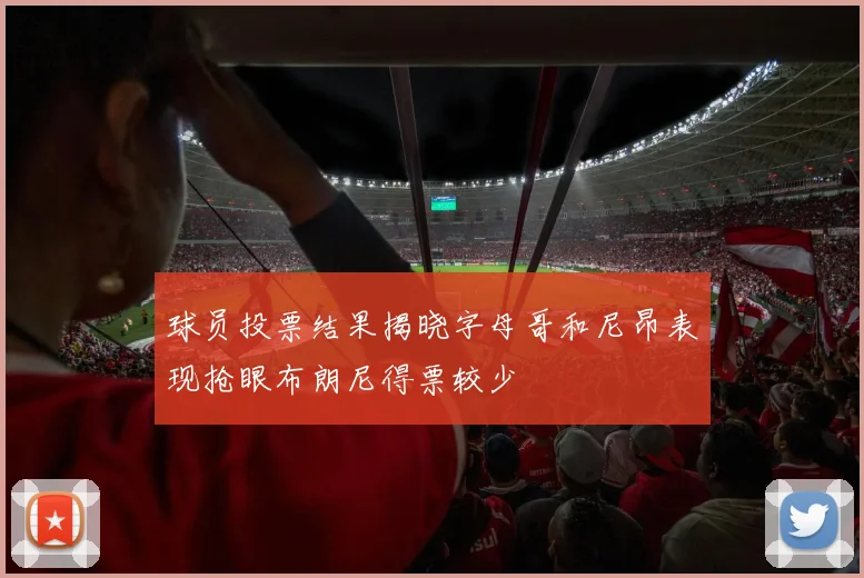 球员投票结果揭晓字母哥和尼昂表现抢眼布朗尼得票较少